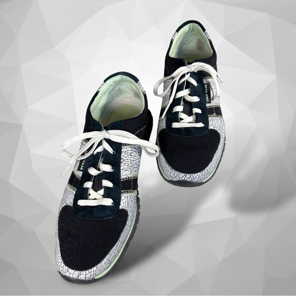 Cole Haan Zerogrand Women's Fashion Sneakers Size 7.5 B Black White Casual Shoes
